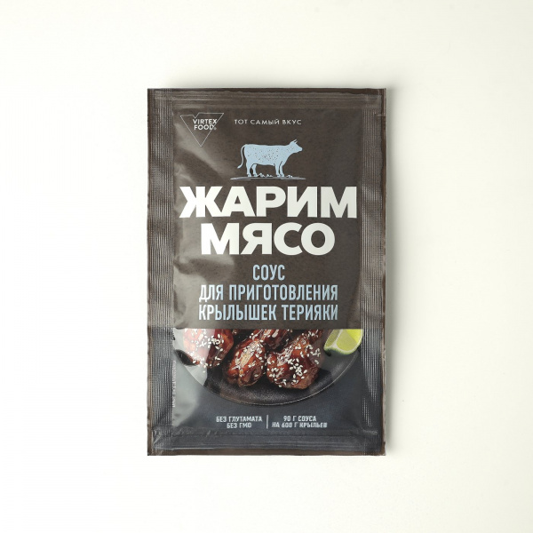 Соус для крылышек терияки, Жарим мясо, 90 г